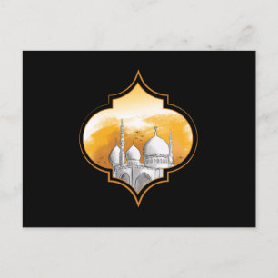 Moskee Islam Moslim Allah Ramadan Hajj Mecca Gift Briefkaart
