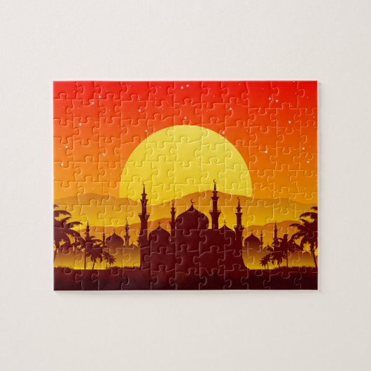 Moskee Islamitische Kunst Legpuzzel (Horizontaal)