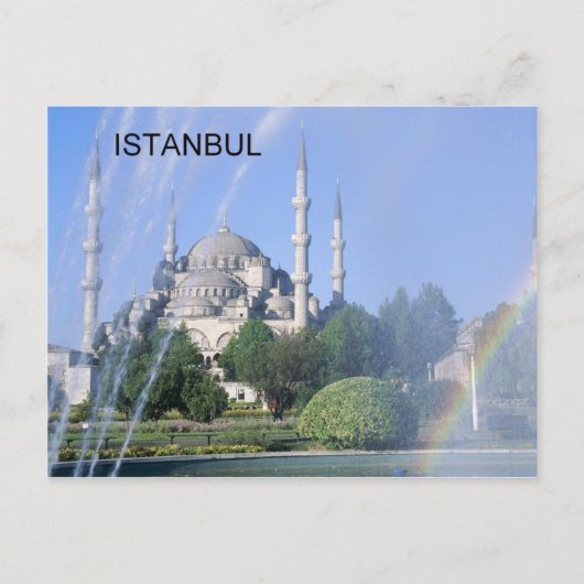 Moskee Istanbul (St.K.) Briefkaart (Voorkant)