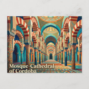 Moskee-Kathedraal van Cordoba, interieur Spanje Briefkaart