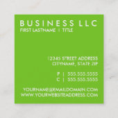 moskee-pleinen vierkante visitekaartje (Achterkant)