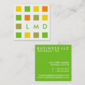 moskee-pleinen vierkante visitekaartje (Voorkant / Achterkant)