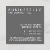 moskee-pleinen vierkante visitekaartje (Achterkant)