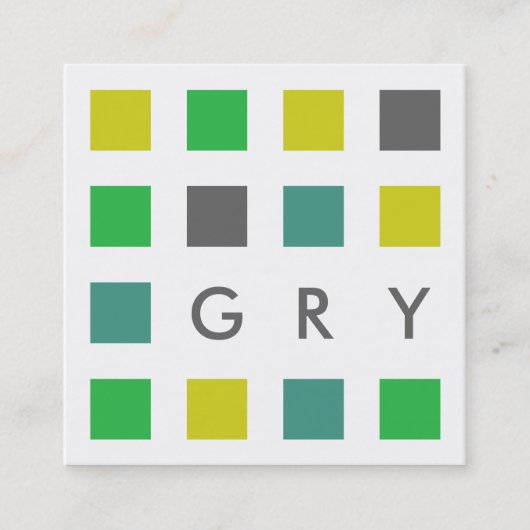 moskee-pleinen vierkante visitekaartje (Voorkant)