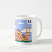 Moskee postzegel koffiemok (Voorkant rechts)