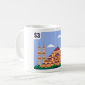 Moskee postzegel koffiemok (Voorkant links)