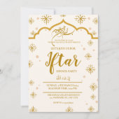 MOSKEE RAMADAN KAREEM IFTAR DINER FEEST BEWERKBAAR KAART (Voorkant)