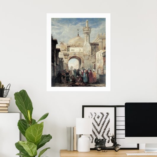 Moskee van Al Azhar in Caïro Poster (Thuiskantoor)