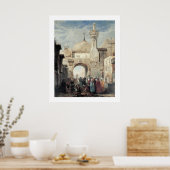Moskee van Al Azhar in Caïro Poster (Keuken)
