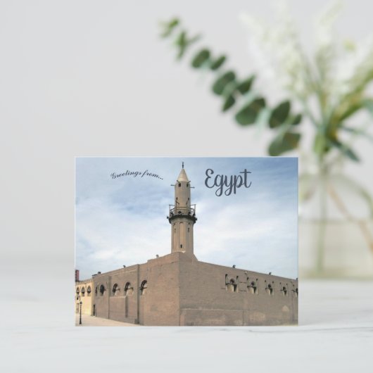 Moskee van Amr Ibn al als Caïro Egypte Briefkaart (Staand voorkant)
