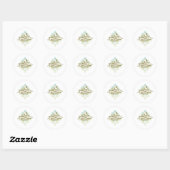 moskee van Bahrein Ronde Sticker (Vel)