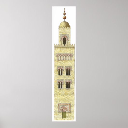 moskee van Cordoba Spanje. 10e-eeuwse minaret. Poster (Voorkant)