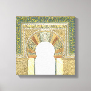 moskee van Cordoba Spanje. Mihrab Canvas Afdruk