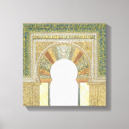 moskee van Cordoba Spanje. Mihrab Canvas Afdruk (Voorkant)