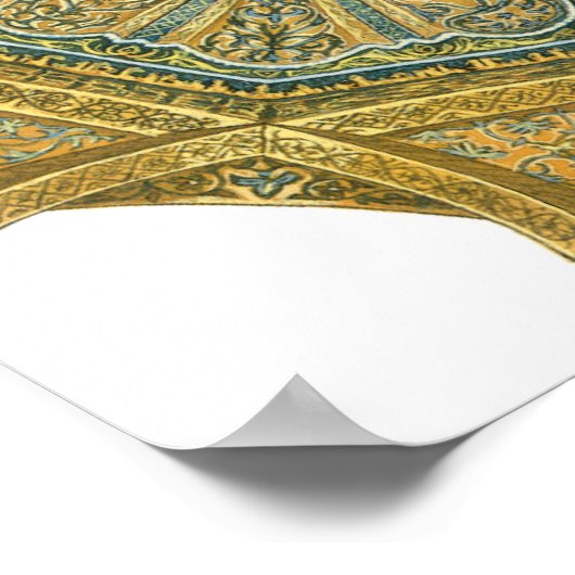 moskee van Cordoba Spanje. Mihrab cupola Poster (Hoek)