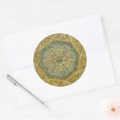 moskee van Cordoba Spanje. Mihrab cupola Ronde Sticker (Envelop)