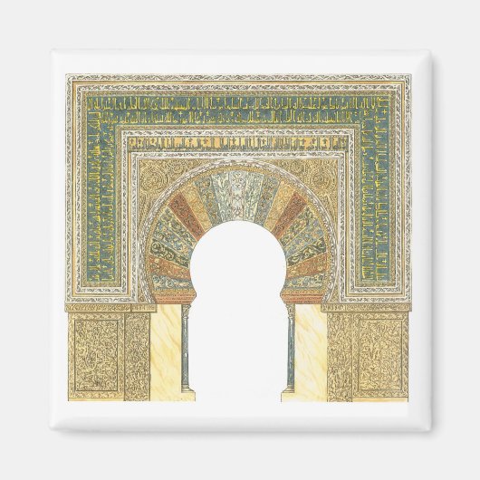 moskee van Cordoba Spanje. Mihrab Magneet (Voorkant)