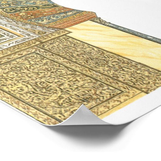 moskee van Cordoba Spanje. Mihrab Poster (Hoek)