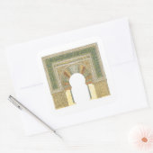 moskee van Cordoba Spanje. Mihrab Vierkante Sticker (Envelop)