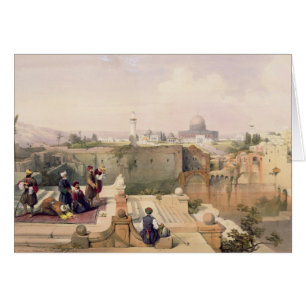 Moskee van Omar die de plaats van de tempel toont