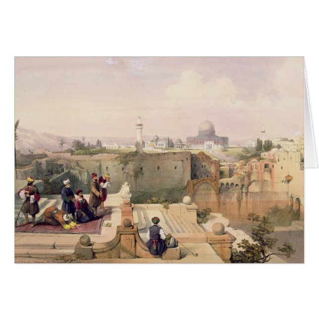 Moskee van Omar die de plaats van de tempel toont (Voorkant Horizontaal)