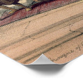 Moskee van Omar die de plaats van de tempel toont Poster (Hoek)