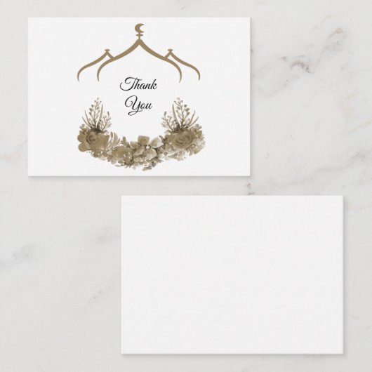 Moskee ventilator Hartelijk dank Notitiekaartje (Voorkant / Achterkant)