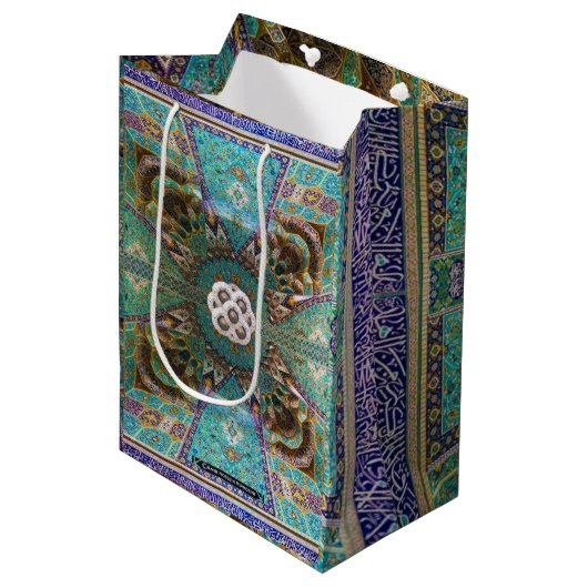 moskeeverpakkingsblad medium cadeauzakje (Voorkant Gekanteld)