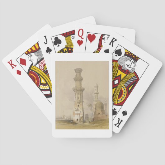 Moskezen in de woestijn, ten westen van de Citadel Speelkaarten (Achterkant)