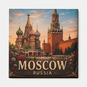 🧲 Moskou Bezienswaardigheden Reis Souvenir Ruslan Magneet