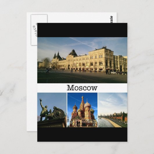 Moskou, Briefkaart (Voorkant / Achterkant)