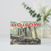 Moskou, briefkaart van serie Bezoek Rusland (Staand voorkant)