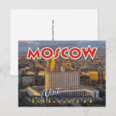 Moskou, briefkaart van serie Bezoek Rusland (Voorkant / Achterkant)