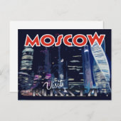 Moskou, briefkaart van serie Bezoek Rusland (Voorkant / Achterkant)