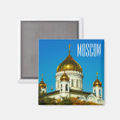 Moskou Christus De Savior Cathedraal Architectuur Magneet (Voorkant / Achterkant)