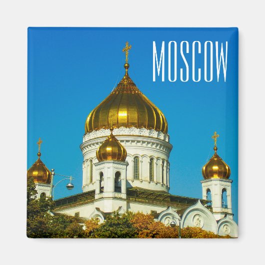 Moskou Christus De Savior Cathedraal Architectuur Magneet (Voorkant)