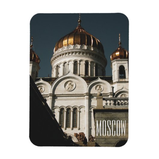 Moskou Christus De Savior Cathedraal Architectuur Magneet (Verticaal)