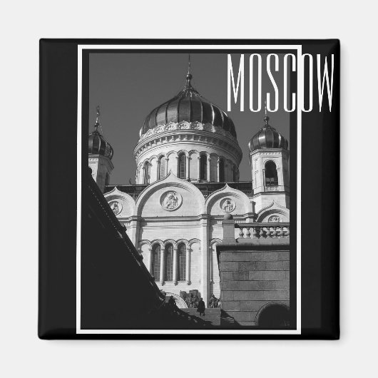 Moskou Christus De Savior Cathedraal Architectuur Magneet (Voorkant)