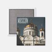 Moskou Christus De Savior Cathedraal Architectuur Magneet (Voorkant / Achterkant)