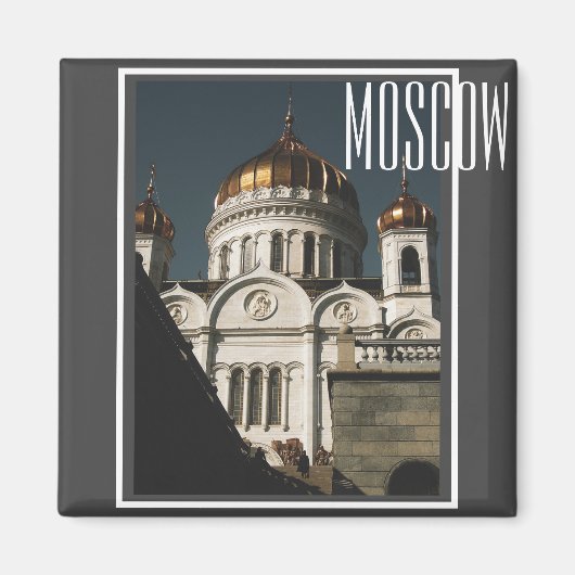 Moskou Christus De Savior Cathedraal Architectuur Magneet (Voorkant)