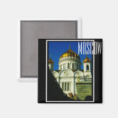 Moskou Christus De Savior Cathedraal Architectuur Magneet (Voorkant / Achterkant)