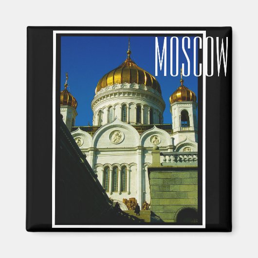 Moskou Christus De Savior Cathedraal Architectuur Magneet (Voorkant)
