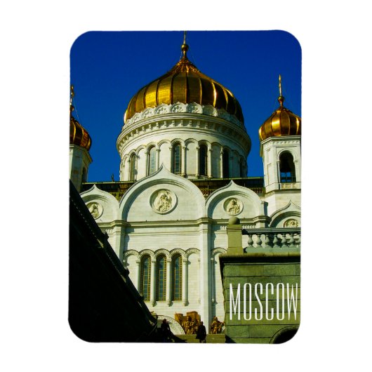 Moskou Christus De Savior Cathedraal Architectuur Magneet (Verticaal)