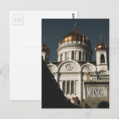 Moskou - De architectuur van de Savior Church Briefkaart (Voorkant / Achterkant)