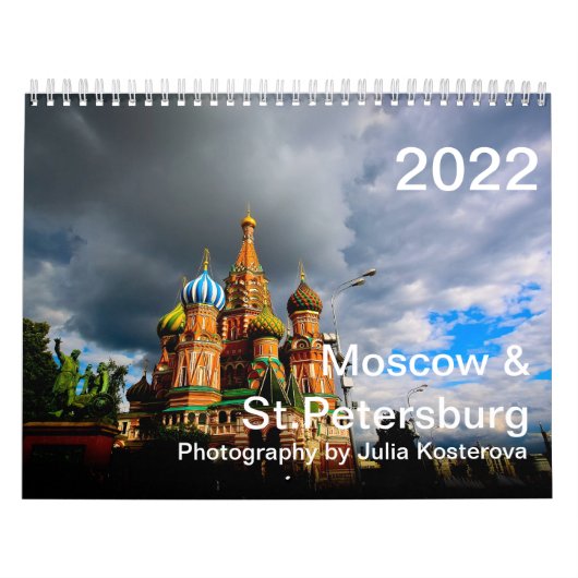 Moskou en Sint-Petersburg. Agenda 2022 Kalender (Hoes)