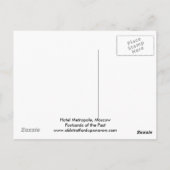 Moskou, Hotel Metropole Briefkaart (Achterkant)