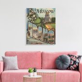 Moskou, IdahoLarge Letter ScenesMoskou, ID Canvas Afdruk (Insitu (Woonkamer))