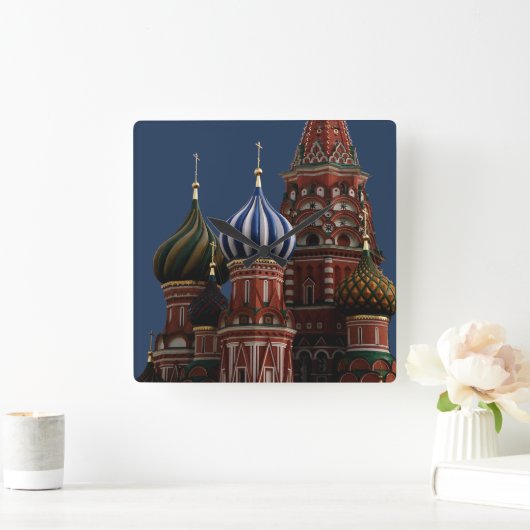 Moskou in de muur vierkante klok (Huis)