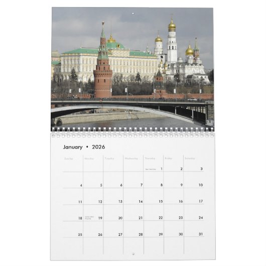 Moskou Kalender (Jan 2026)