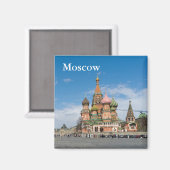 Moskou, kathedraal van Saint-Basil Magneet (Voorkant / Achterkant)